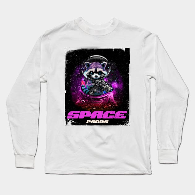 Raccoon -Guardian Of The Galaxy Long Sleeve T-Shirt by Salasala